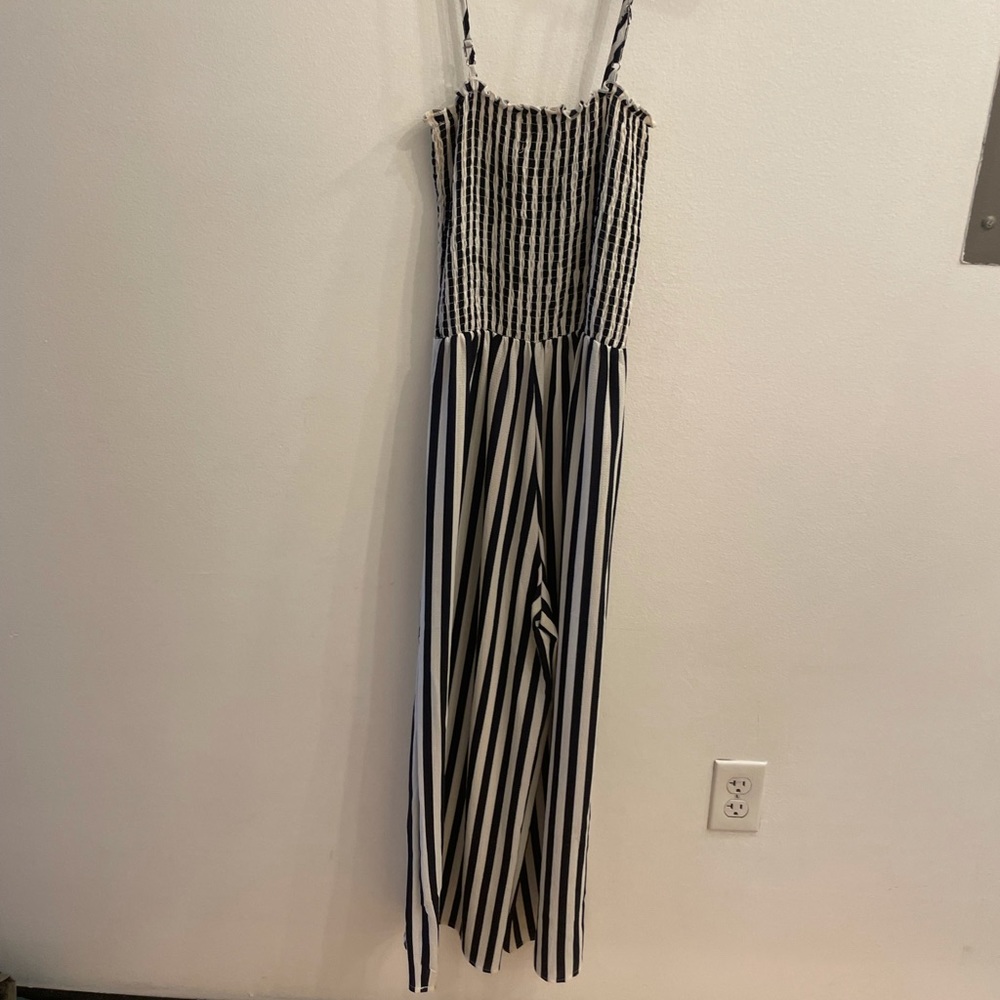 Oscar-St Black and White Jumpsuit